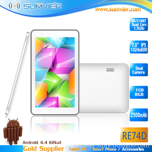 7inch Mini PC Rk3188t Quad Core 1g+8g Android Tablet PC (RE74D)
